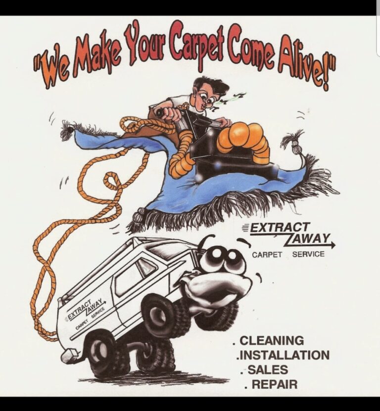 We Make Your Carpet Come Alive! – Extract Away Carpet Service cartoon